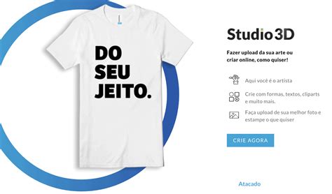 criar uma camiseta 3d.